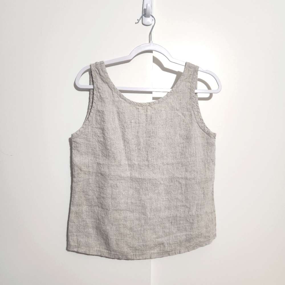 Linen Handmade Studio Tank in Natural